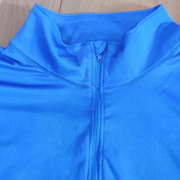 Columbia Shirt Men's Large Blue PFG Omni Shade 1/4 Zip Pullover Golf Gym Hiking - Picture 5 of 13